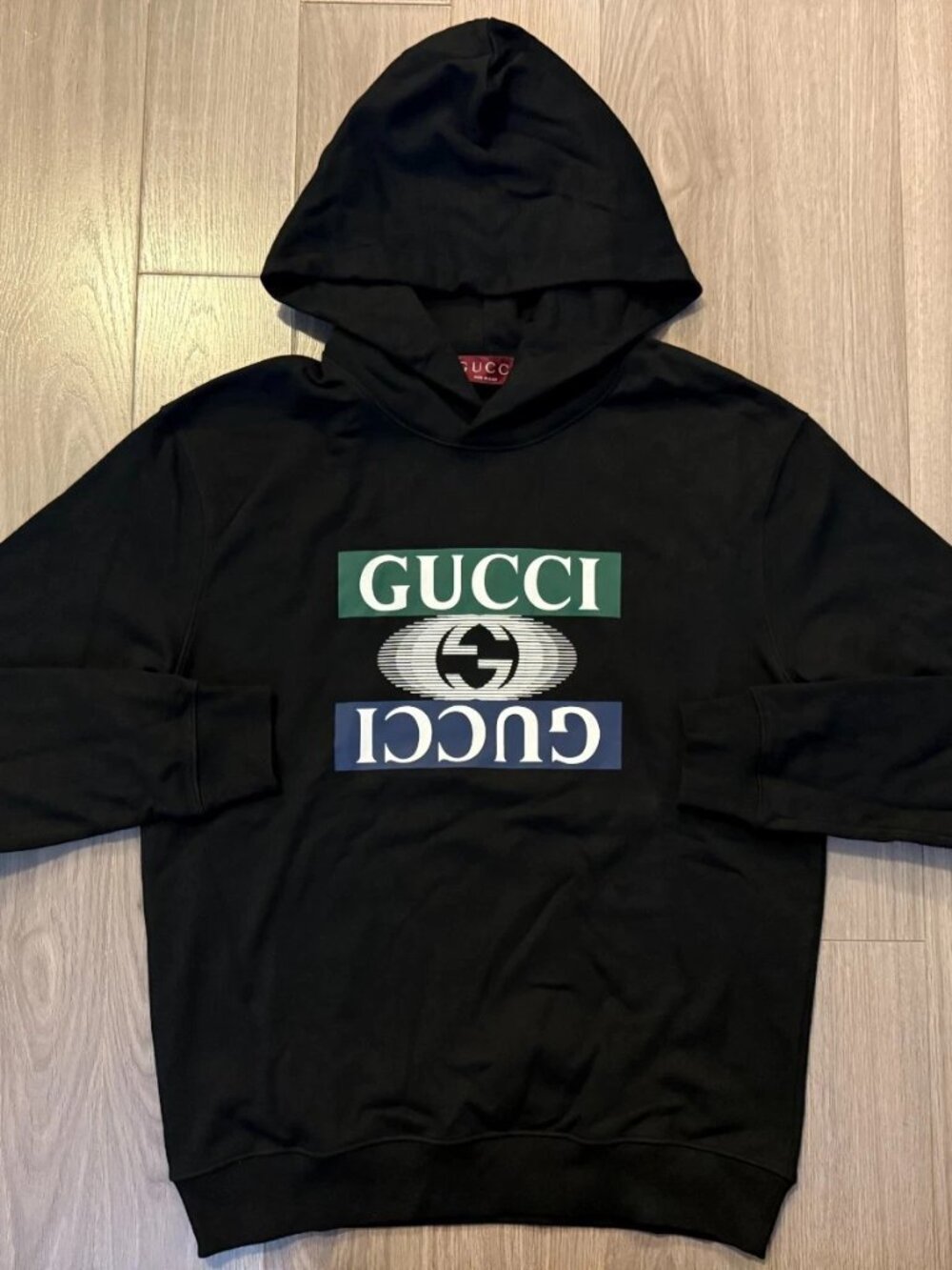 Gucci Felted Jersey Hoodie black sz M